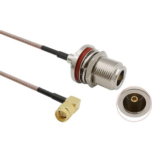 5Pcs SMA Male Plug to N Female Bulkhead RG316 Pigtail Cable SMA to N Type RF Coaxial Cables Jumper Cable 1/2/5/8/10M SMA-J to N