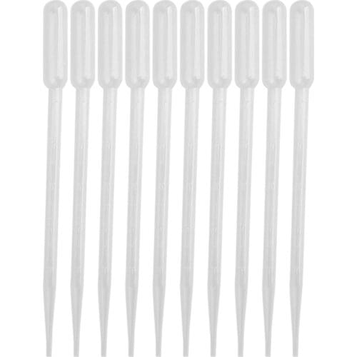 50 pcs 5 ml transfer graduated pipettes graduated 1 ml disposable plastic dropper laboratory lab pasteur pipette