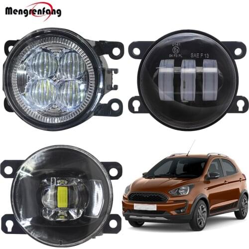 Car LED Lens Fog Light For Ford Freestyle SEL 2005 2006 2007 Front Bumper Fog Lamp DRL Daytime Running Light White Yellow Amber