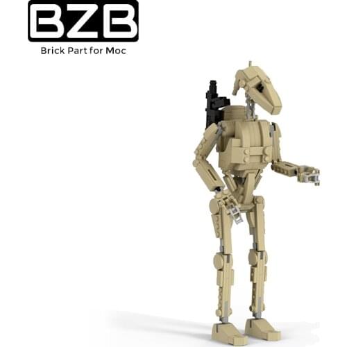 BZB MOC B1 Combat Robot 35343 Space War Destroyer Building Block Model Decoration Kids Brain Games DIY Toys Brithday Best Gifts