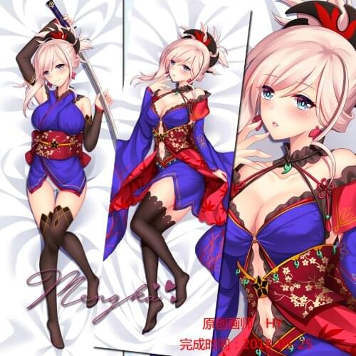 Fate/Grand Order Miyamoto Musashi Game Dakimakura Hugging Body Pillow Case Otaku Pillow Long Cushion Cover Cosplay Xmas Gifts