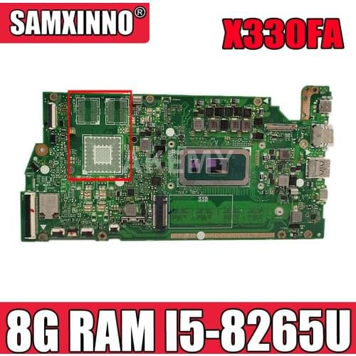 FOR ASUS VivoBook S13 X330FA X330FN X330FD S330FA S330FN S330F Laotop Mainboard Motherboard 8G RAM I5-8265U GM