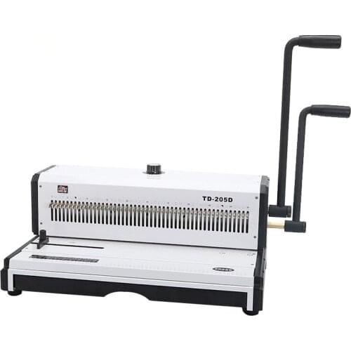 Double iron ring manual punch binding machine A3 paper document album calendar binding machine