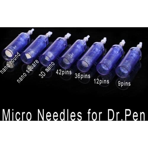 20PCS Electric Derma Pen Needles Bayonet 9 /12/ 36 / 42 pin / Nano Cartridge For Auto Dr. Pen A1 Tattoo Needles Needle Tip