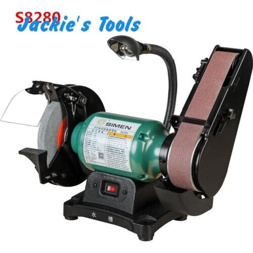 220V Electric Belt Sander Knife grinding machine Polisher 2850RPM 750W 8 inch S8280 brand new
