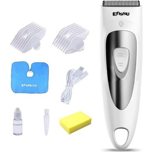USB Chargeable Baby Child Infant Hair Clipper Silent Hair Trimmer Waterproof Professional Kids Cordless Haircut With Light Mute