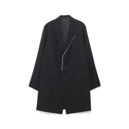 New fashion mens suit Yamamoto style fluorescent tube medium and long jacket suit coat large coat