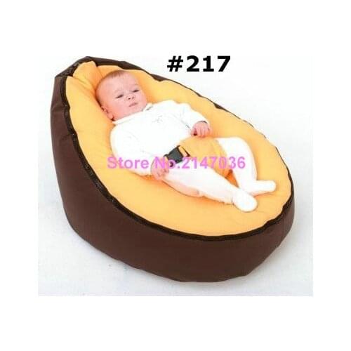 New yellow / coffee Baby infant Bean Bag Snuggle Bed Portable Seat bed Without Filling