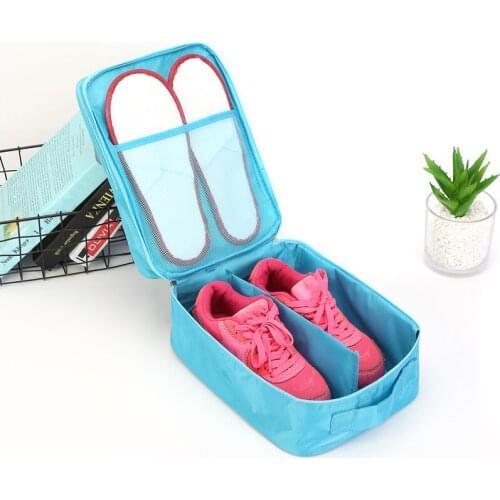 Shoes Storage Bag Travel Organizer Dustproof Clothing Zipper Outdoor Home Convenient Storage Bags Unisex 4 Colors Portable