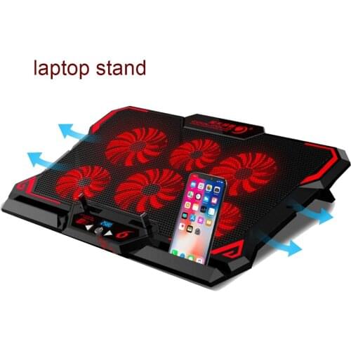 New computers notebook Cooling fans Silent Red LED Fans Adjustable Speed 2 USB Ports for COOLCOLD gaming Laptop Stand fan Cooler