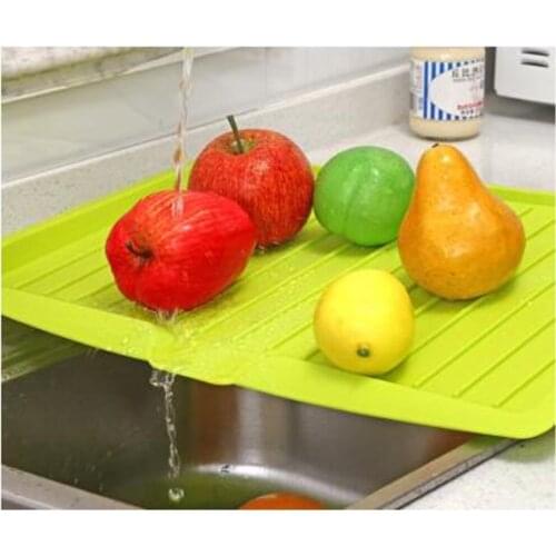 Plastic Dish Drainer Tray Multifunctional Kitchen Drain Large Sink Drying Rack Filter Shelf Worktop Storage Drip Tray Tea Tray