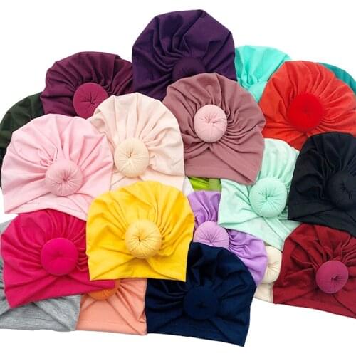New Baby Hat for Girls Elastic Knots Baby Turban Hat Toddler Photography Props Newborn Beanie Cap Baby Boy Accessories