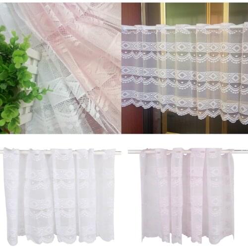 Sheer Curtains Valances Plain Sheer Voile Tier Curtain Valance for Half Window