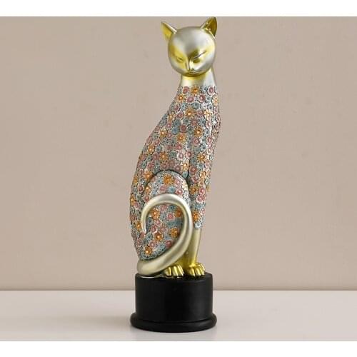 Old Cat Ornaments Bedroom Home Decorations Small Ornaments Living Room Wine Cabinet TV Cabinet Crafts Furnishings Fairy Garden