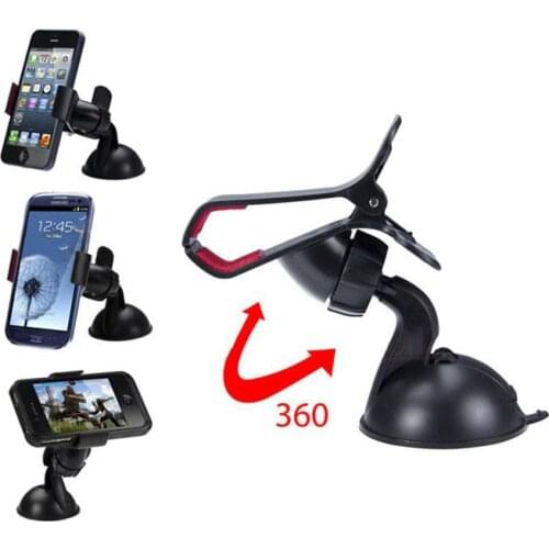 Universal Car Phone Holder Auto Windshield Phone Stand Mobile GPS Holders Mount Car Phone Clip with Suction Cup 10pcs/lot