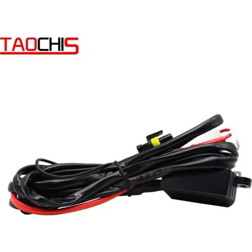 TAOCHIS 12V/24V H4 9003 waterproof wiring harness for HID Headlight blubs Xenon HID Conversion Kit PVC Material