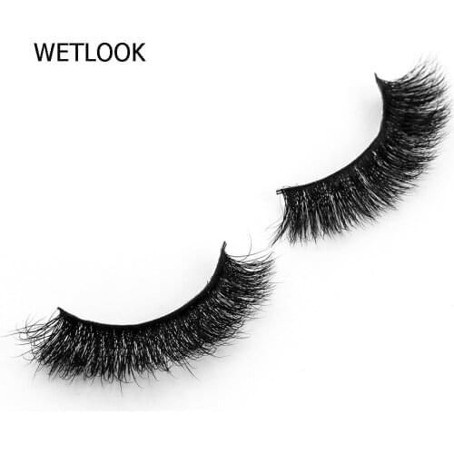 High quality 1Pair Lashes False Eyelashes Handmade 100% 3d Mink Lashes Eyelash Extension Cruelty Free Volume fake Eye Lashes A07