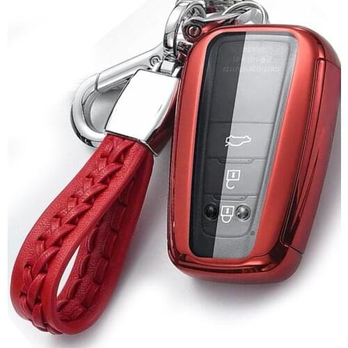 High quality PC+TPU car key case Full cover Shell For Toyota Prius Camry Corolla C-HR CHR RAV4 Prado 2018 Accessories keychain