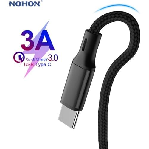 1 2 3 m USB Type C Charger Cable For Samsung S9 S8 Xiaomi Mi 8 Redmi Fast Charging Mobile Phone Origin Wire Data Cord Long Short