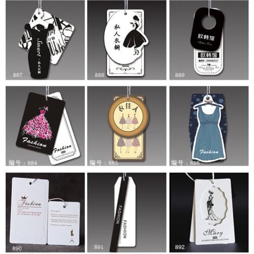 1000Set/Lot Hangtag Customized LOGO Women Fashion Clothing/ Children Clothing Hangtag