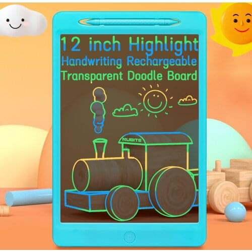 9/12Inch RechargableTransparent LCD Writing Tablet Drawing&Doodle Board Electronic Notespad Draft Eductional Toys For Boys/Girls
