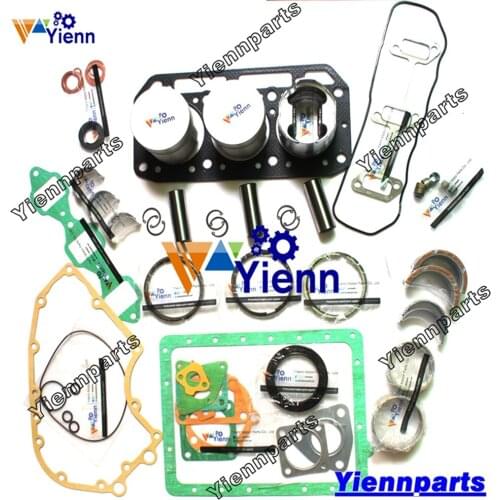 3T84 3T84HLE 3T84HLE-TB Overhaul Re-build kit Piston Ring Full gasket kit For Yanmar Takeuchi TB25 Excavator diesel engine part