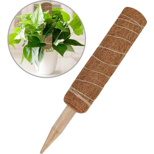 45CM Coir Totem Pole Extendable Coir Moss Stick Coir Totem Pole for Plant Support Extension Climbing Indoor Plants Creepers