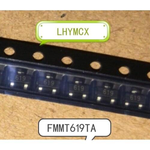 50PCS FMMT619TA FMMT619T FMMT619 619 SOT-23