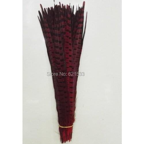 50pcs/lot!16-18inches 40-45CM Red pheasant feathers natural ringneck pheasant tails,decorative feathers plumes for wedding