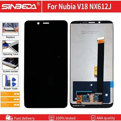 6.01"Original LCD For ZTE Nubia V18 NX612J LCD Display Touch Screen Digitizer Assembly For ZTE Nubia V18 NX612J LCD Replacement