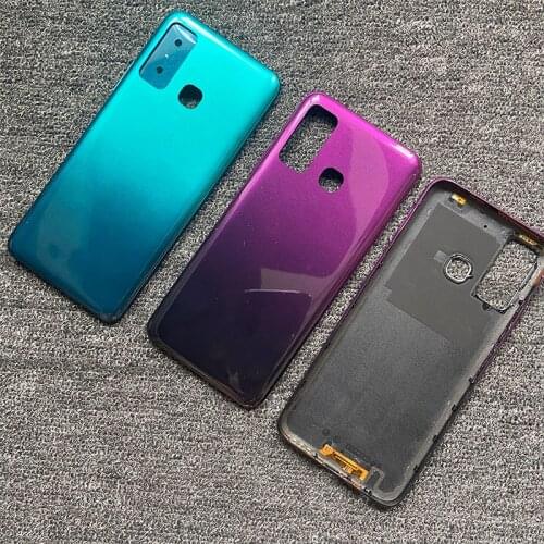 6.6" 2020 New For Infinix Hot 9 Battery Cover Back Housing Rear Door Case Replacement Global X655C X655 X655D With Logo