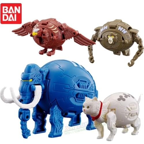 Bandai Genuine Gashapon TAMAGORAS Deformed Gacha Series 2 Cat Elephant Monkey Eagle Anime Action Figure Model Toys for Kids
