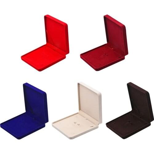 MDF Velvet Jewelry Set Box Bracelet Necklace Earrings Display Storage Trays