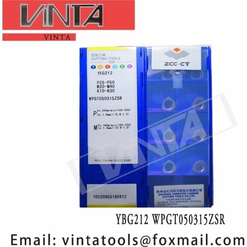Free shipping high quality 10pcs/lots YBG212 YBG205 YBC302 YBM351 WPGT050315ZSR cnc carbide milling inserts