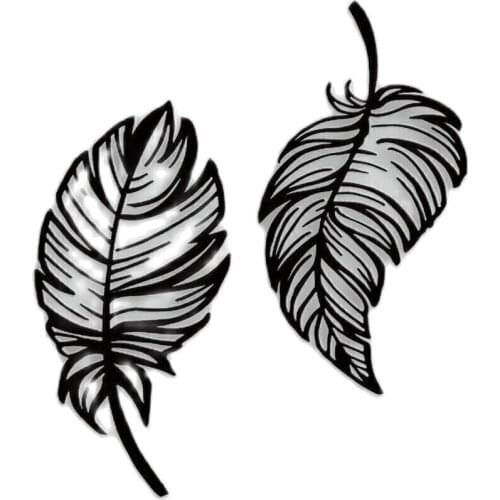 Decor Wood Frame Woman Hand Face Decor Mdf Canvas Painting Pictures Leaf Decorative Table 2 Pieces Decorative Wooden Table