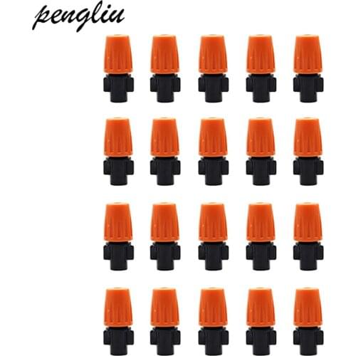 Hot Sale 20PCS Plastic Misting Nozzle Sprinkler Greenhouse Flower Plant Sprinkler Nozzles For Plant Flower Cooling System IT118