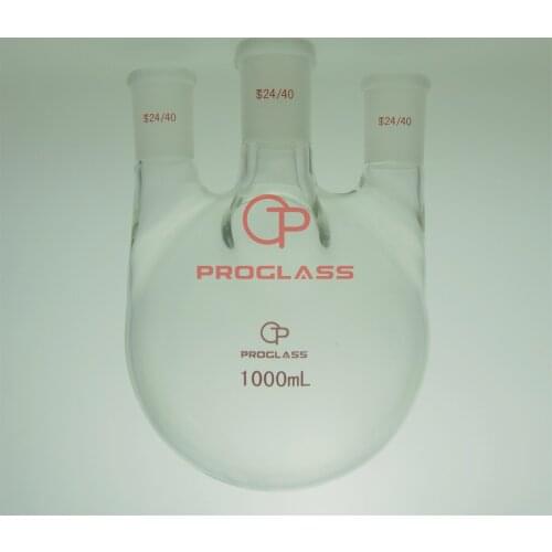 Four Necks Round Bottom Flask,Straight,1000ml,24/40 Joints