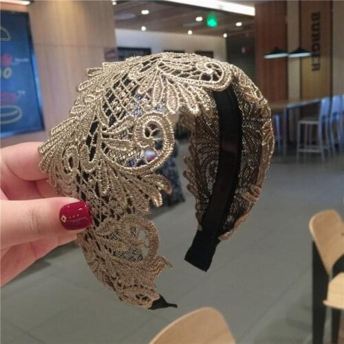 Korea Petal Flower Wide Side Bow Hairbands Hair Accessories For Girls Hair Band Hair Bows Flower Hairband Headbands For Women