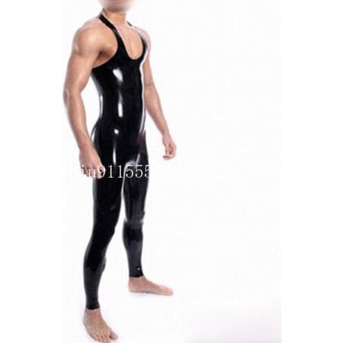 Handmade Latex Catsuit Tight Bodysuit for Men Halloween Costumes for Men No zipper