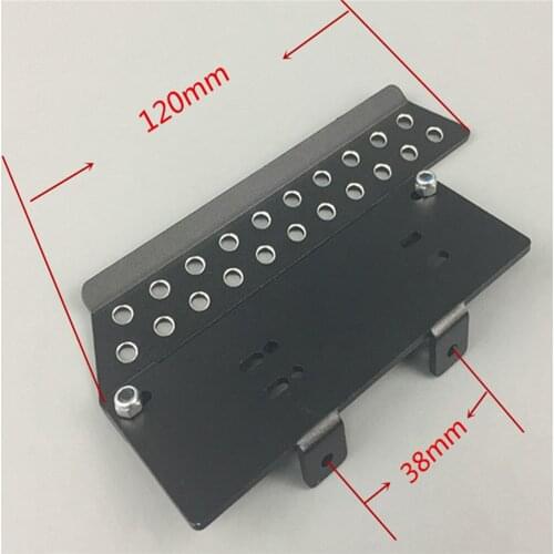 ​ Metal Peddle Plate DIY Side Step Rock Slider Durable Short Wheelbase for Axial SCX10 RC Model Car Modification Parts