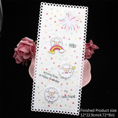 KSCRAFT Star Border Slimline Dies Metal Cutting Dies Stencils for Scrapbooking/photo album Decorative Embossing Paper Card