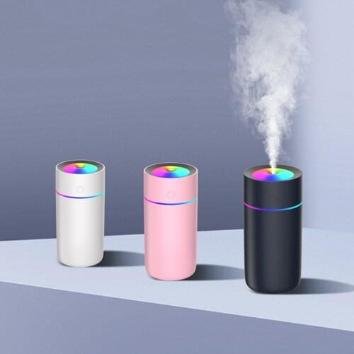 Mini Portable 320ml Humidifier Usb Ultrasonic Dazzle Cup Aroma Diffuser Cool Mist Maker Air Humidifier Purifier With Led Light