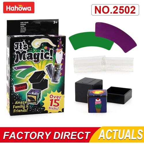Hahowa Magic Trick Prop Kit Set Stage Props Tricks Gimmicks For Professional Magician Educational Toys Children Birthday Gifts
