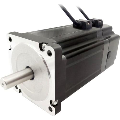 NEMA34 86mm Stepper motors with permanent magnet brake motor torque 8.5N.m(1215oz-in) shaft diameter 12.7/14mm 6.0A