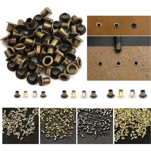 50pcs Doll Buckle Eyelets Clothing Buttons Metal Rivets Metal Buttonholes Snap Button Bag Shoes Sewing Accessories1.5/2.0/2.5mm