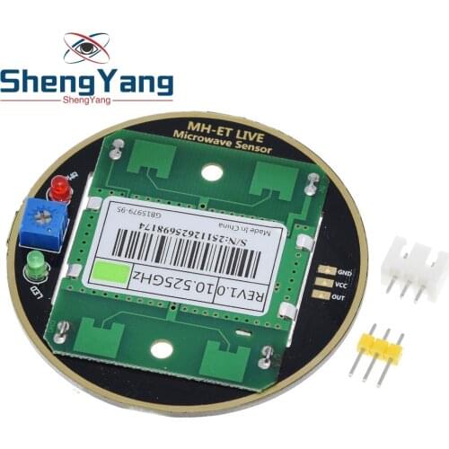 ShengYang MH-ET LIVE HB100 X 10.525GHz Microwave Sensor 2-16M Doppler Radar Human Body Induction Switch Module For ardunio