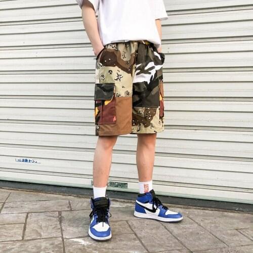 Leisure Men Shorts Big Pocket 2020 Summer New Design Knee Length Shorts Mens Casual Camo Overalls Shorts Male Large Size 5XL