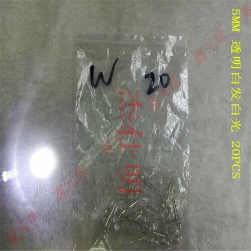 5mm led lighting beads red yellow blue green white Transparent highlighted bulb Spotlight indicator light bead 100pcs/lot