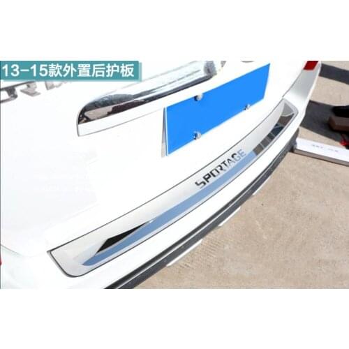 For Kia Sportage 2013-2015 protective Pad on the rear trunk Trim rear cover threshold car styling door sill