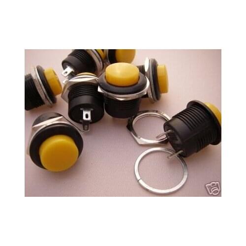 YELLOW Momentary Push-Button ON OFF Switch Y507 12